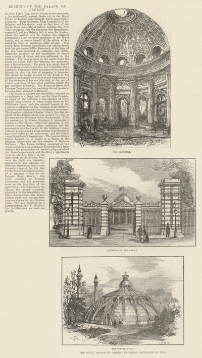 Incendio del Palacio de Laeken de Frank Watkins